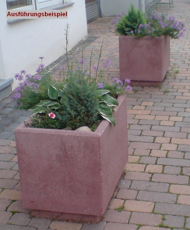 Ausf&uuml;hrungsbeispiel Pflanzgef&auml;&szlig;e Sandstein Effekt Auktion