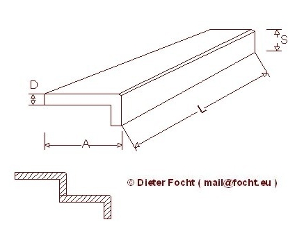 Zeichnung Winkelstufen Betonwerkstein Sichtbeton