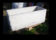 Pflanzk&uuml;bel Blumenk&uuml;bel Restposten Sichtbeton glatt grau